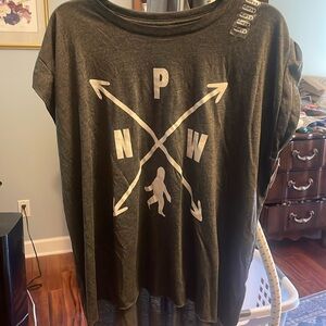 “Pacific Northwest” cuffed t shirt.  NWT